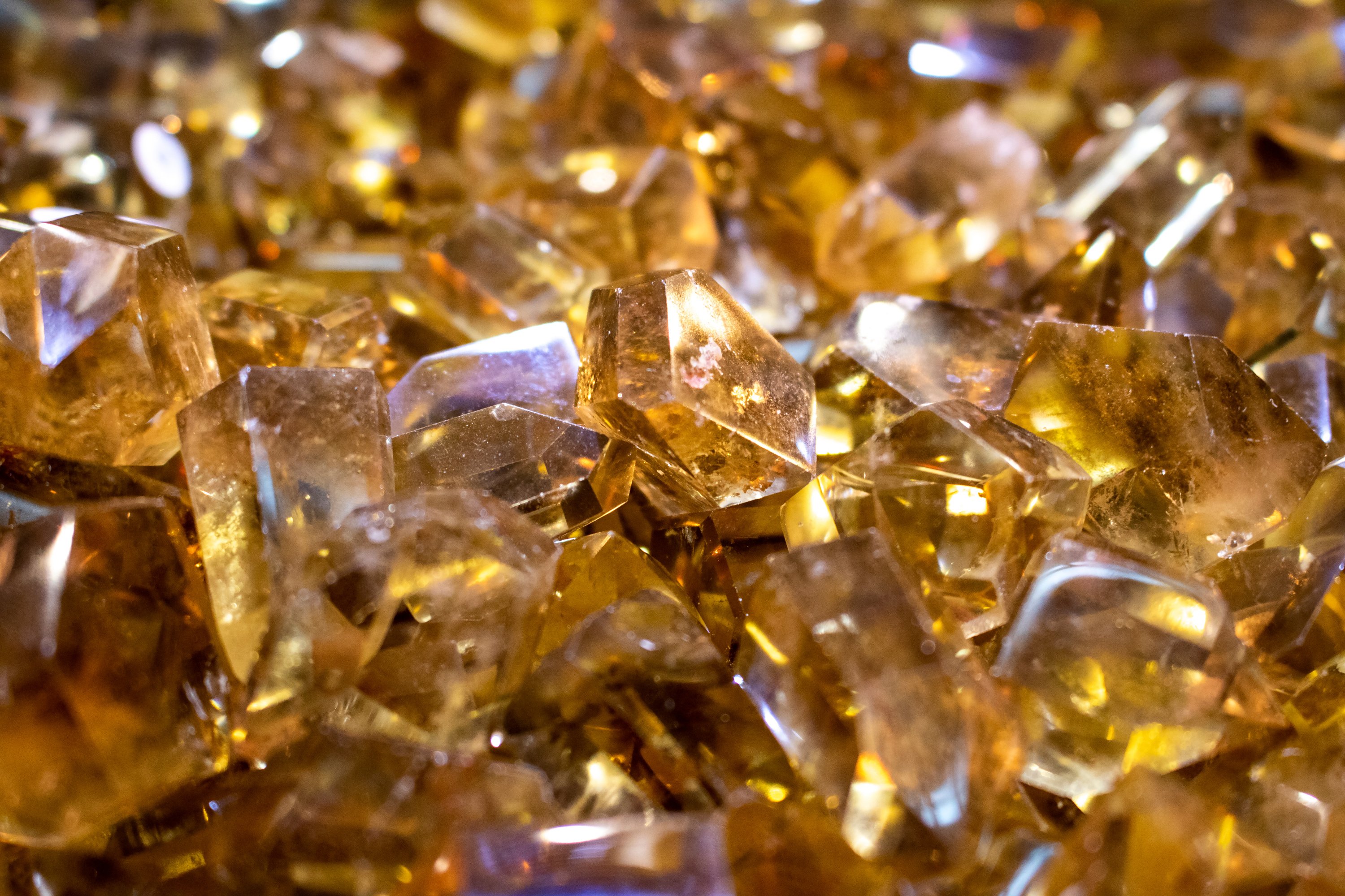 Close-Up Photo of Gold Crystals